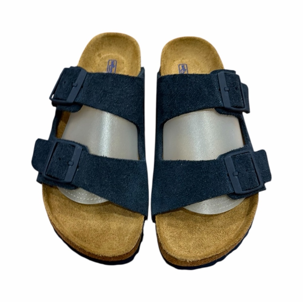Birkenstock Arizona Suede Sandals in Navy Size 39 Narrow